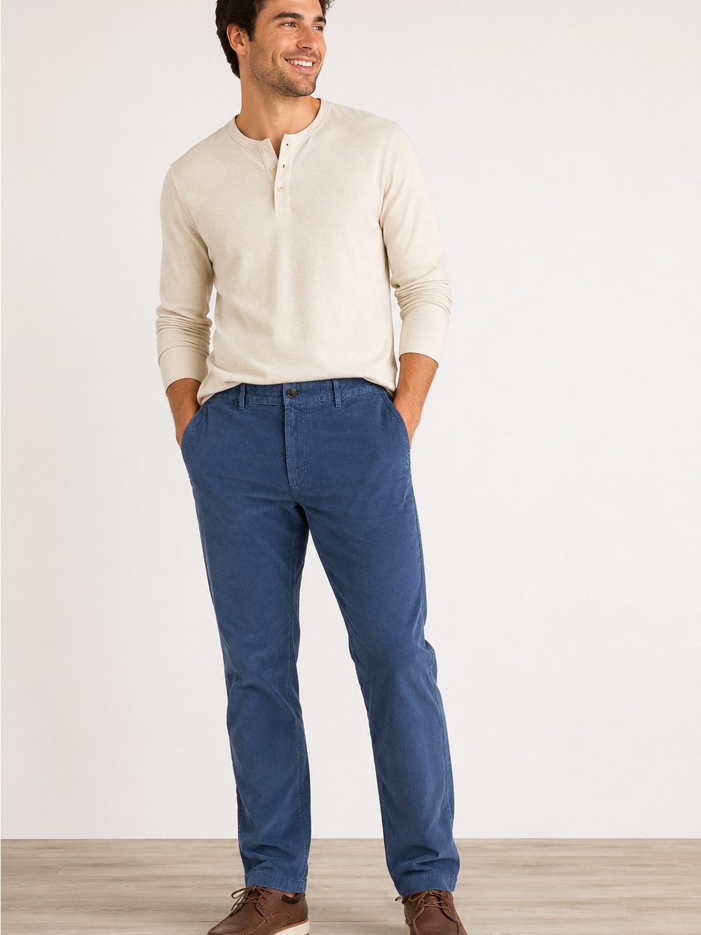Dockers D1 Blue Corduroy Pants NWT 36x32